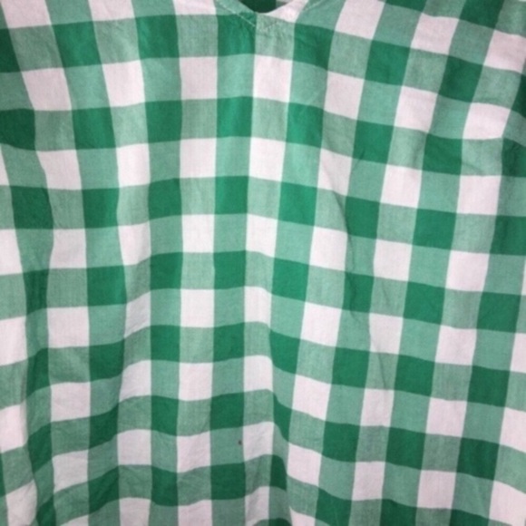 A New Day Green Gingham Blouse - Picture 2 of 4